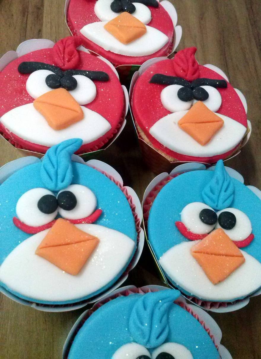 CUPCAKE PERSONALIZADO ANGRY BIRDS