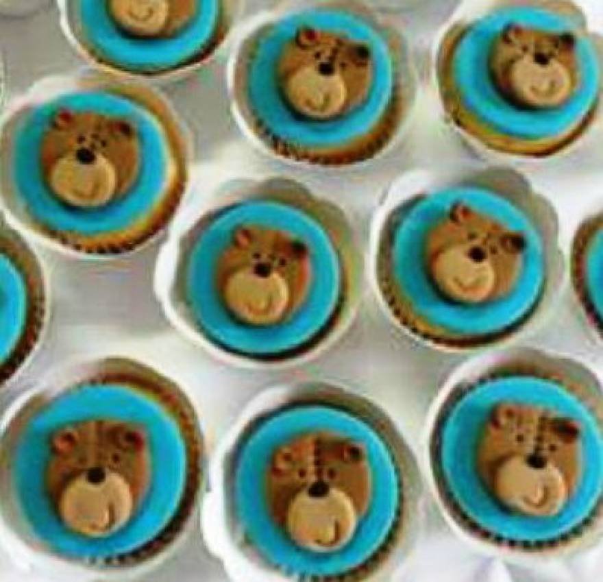 MINI CUPCAKE PERSONALIZADO URSO