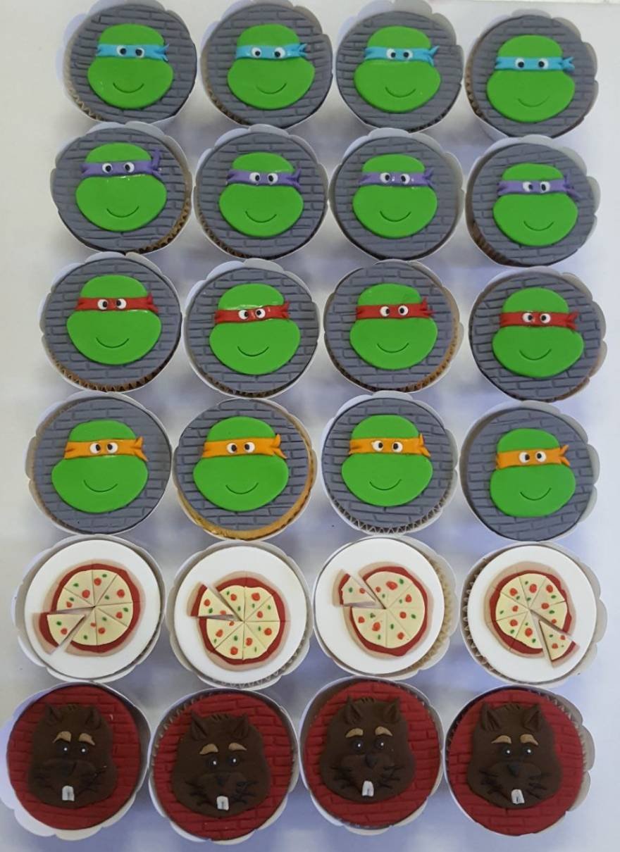 CUPCAKE PERSONALIZADO TARTARUGAS NINJAS