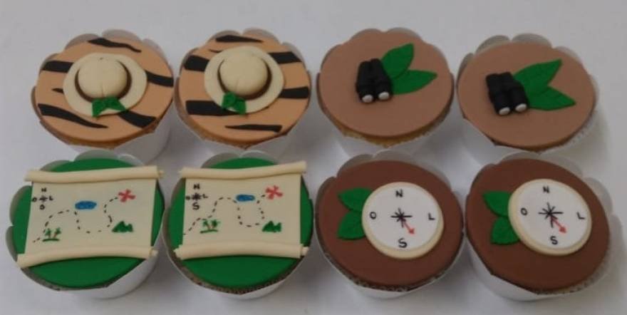 CUPCAKE PERSONALIZADO SAFARI