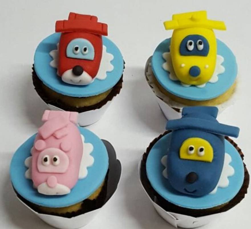 CUPCAKE PERSONALIZADO SUPER WINGS